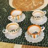 Ceramique LRNCE | Lot De 4 Tasses Le Soleil